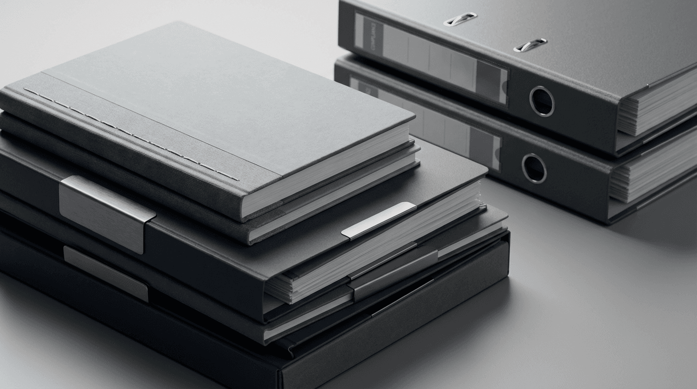 Close-up of compliance documentation and fundraising materials being reviewed during an inspection